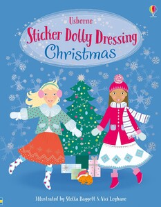 Новорічні книги: Sticker Dolly Dressing Christmas [Usborne]