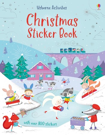 Альбоми з наклейками: Christmas Sticker Book (800 stickers) [Usborne]