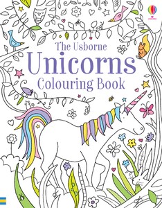 Рисование, раскраски: Unicorns colouring book [Usborne]