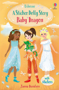 Творчість і дозвілля: A Sticker Dolly Story: Baby Dragon [Usborne]