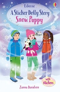 Книги для дітей: A Sticker Dolly Story: Snow Puppy [Usborne]