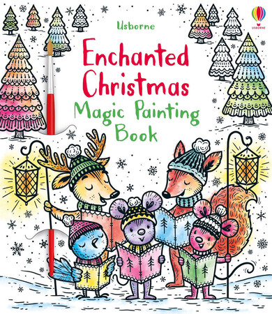 Малювання, розмальовки: Enchanted Christmas Magic Painting Book [Usborne]