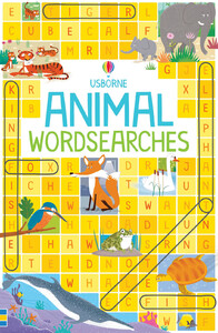 Книги про животных: Animal Wordsearches [Usborne]