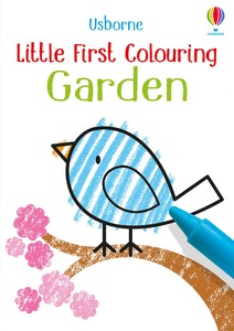 Книги для дітей: Little First Colouring Garden [Usborne]