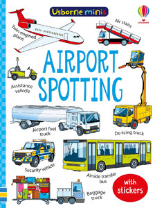 Книги про транспорт: Airport Spotting with Stickers [Usborne]
