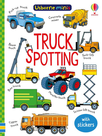 Книги про транспорт: Truck Spotting with Stickers [Usborne]