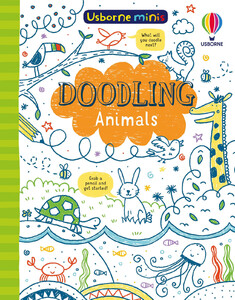 Книги про животных: Doodling Animals [Usborne]