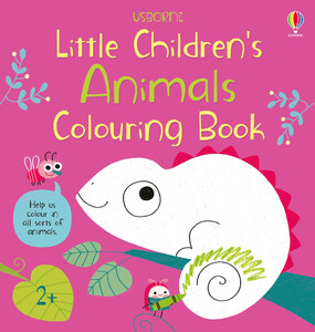 Книги про животных: Little Children's Animals Colouring Book [Usborne]