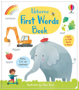 Обучение чтению, азбуке: First Words Book [Usborne]