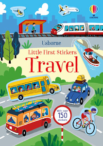 Альбомы с наклейками: Little First Stickers Travel [Usborne]