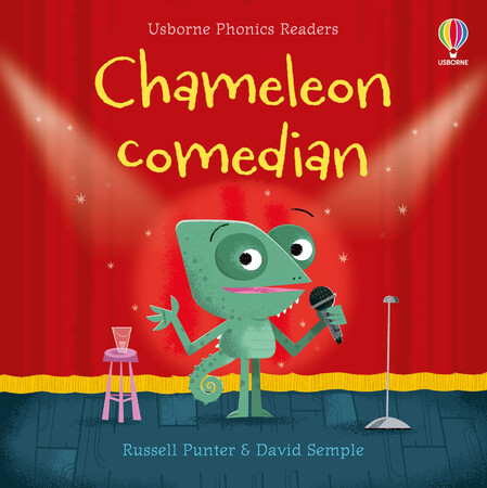 Обучение чтению, азбуке: Chameleon Comedian (Phonics Readers) [Usborne]