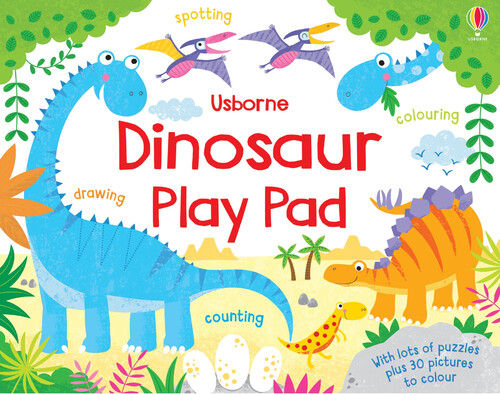 Книги с логическими заданиями: Dinosaur Play Pad [Usborne]