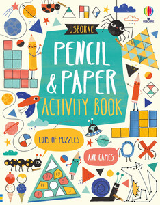 Малювання, розмальовки: Pencil and Paper Activity Book [Usborne]