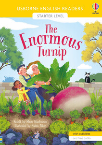 Навчання читанню, абетці: The Enormous Turnip (English Readers Starter Level) [Usborne]