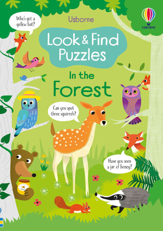 Книги с логическими заданиями: Look and Find Puzzles In the Forest [Usborne]