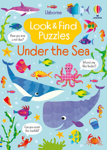 Книги про животных: Look and Find Puzzles Under the Sea [Usborne]