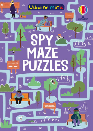 Книги с логическими заданиями: Spy Maze Puzzles [Usborne]