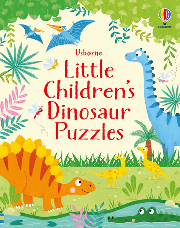 Книги с логическими заданиями: Little Children's Dinosaur Puzzles [Usborne]