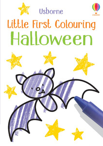Книги для дітей: Little First Colouring Halloween [Usborne]