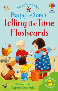 Книги для дітей: Poppy and Sam's Telling the Time Flashcards [Usborne]