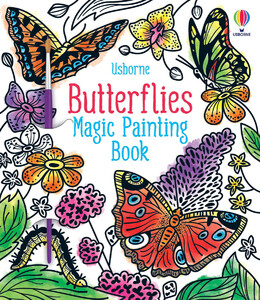 Книги про животных: Butterflies Magic Painting Book [Usborne]