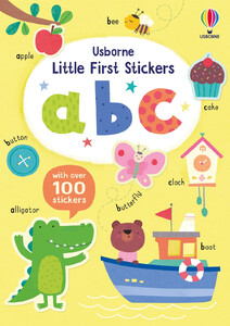 Обучение чтению, азбуке: Little First Stickers ABC [Usborne]