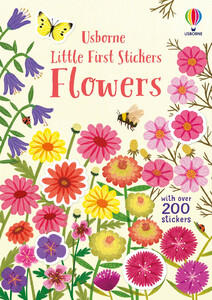 Книги для дітей: Little First Stickers Flowers [Usborne]