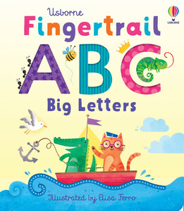 Обучение чтению, азбуке: Fingertrail ABC Big Letters [Usborne]
