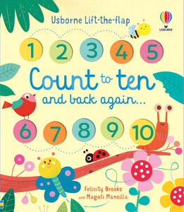 Навчання лічбі та математиці: Lift-the-Flap Count to Ten and Back Again [Usborne]