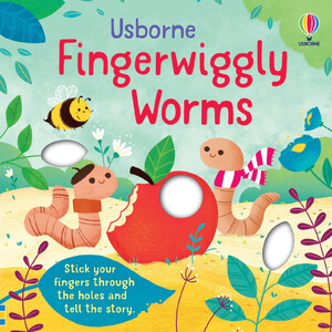 Книги про животных: Fingerwiggly Worms [Usborne]