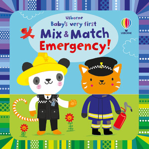 Книги про тварин: Baby's Very First Mix and Match Emergency! [Usborne]