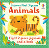 Animals книга и 8 пазлов в комплекте [Usborne]