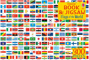 Путешествия. Атласы и карты: Flags of the World книга и пазл в комплекте [Usborne]