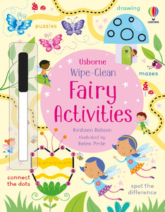 Книги з логічними завданнями: Wipe-Clean Fairy Activities [Usborne]