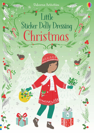 Альбомы с наклейками: Little Sticker Dolly Dressing Christmas [Usborne]
