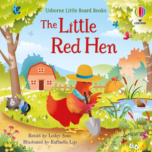Книги про животных: The Little Red Hen (Little Board Books) [Usborne]