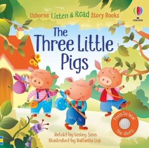 Книги для дітей: Listen and Read: The Three Little Pigs [Usborne]