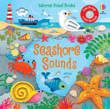 Музичні книги: Sound Books Seashore Sounds [Usborne]