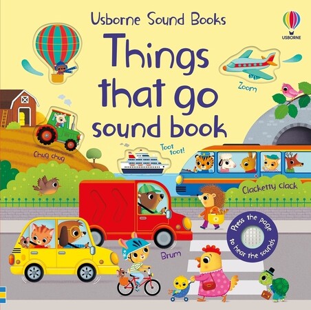 Музыкальные книги: Things That Go Sound Book [Usborne]