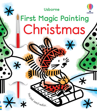 Рисование, раскраски: First Magic Painting Christmas [Usborne]