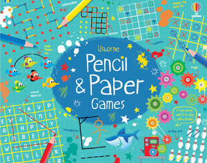 Книги с логическими заданиями: Pencil and Paper Games Pad [Usborne]