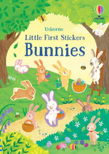 Пасхальные книги: Little First Stickers Bunnies [Usborne]