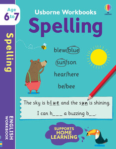 Обучение чтению, азбуке: Workbooks Spelling (age 6 to 7) [Usborne]