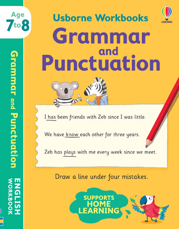 Навчання читанню, абетці: Workbooks Grammar and Punctuation (возраст 7-8) [Usborne]