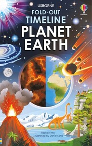 Книги для дітей: Fold-Out Timeline of Planet Earth [Usborne]