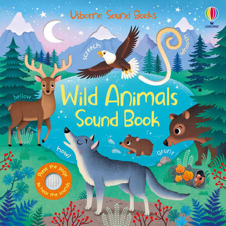 Музичні книги: Wild Animals Sound Book [Usborne]
