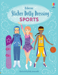 Пізнавальні книги: Sticker Dolly Dressing Sports [Usborne]