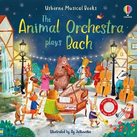 Музыкальные книги: The Animal Orchestra Plays Bach Music Book [Usborne]