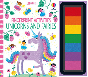 Про принцес: Fingerprint Activities Unicorns and Fairies [Usborne]