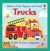 Trucks (набір з 8 пазлів і книга) [Usborne]